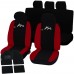 Coprisedili Ford Ka bicolore nero - rosso con tappetini moquette Coprisedili Ford Ka bicolore nero - rosso con tappetini moquette