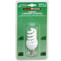 Lampadina a risparmio energetico E14 - luce calda - 9W