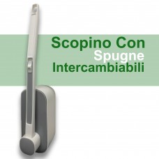 Scopino Con 8 Spugne Usa E Getta Intercambiabili Adatto Per La Pulizia Dei Servizi Igienici Mod: JK-21227