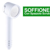 Soffione Con Spazzola Scrub 3 Modalità Di Getto Light Medium Strong Mod: 52545