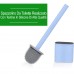 Spazzolino Da Toilette Con Testina In Silicone Con Adesivi Per Montaggio A Parete Mod:JK-21100
