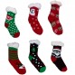 Pack 12 Calzini Antiscivolo Natalizi Idea Regalo Per Bambini Taglia 32/35 Varie Fantasie