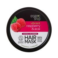 Hair Mask Raspberry e Acai Maschera Volumizzante Per Capelli 98% Naturale