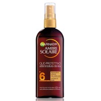 GARNIER AMBRE SOLAIRE OLIO PROTETTIVO ABBRONZATURA DORATA IP 6 PROTEZIONE MEDIA - 7665