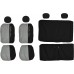 Copri-Sedili Auto Gianmarco Venturi Compatibili Per 500 Set Copri-Sedile Anteriori E Posteriori Logo Ricamato Airbag Compatibili