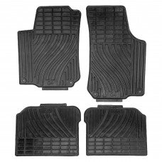 Set Tappetini In Gomma Auto Compatibili Golf IV Composto Da Lato Guida, Lato Passeggero E 2 Posteriori. Dotati Di 4 Clip Di Fissaggio.