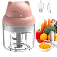 Mini Tritatutto Trita Cibo Aglio Spezie Carne Con Ricarica Usb_5424