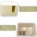 Porta Gioie In Plastica Dotato Di 4 Scomparti Comodo E Resistente Colore: Bianco/Beige 