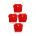 4 Coprisedie a forma di cappello di Babbo Natale universali realizzate in morbido feltro 0506 4 Coprisedie a forma di cappello di Babbo Natale universali realizzate in morbido feltro 0506