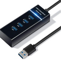  Hub Con 4 Porte Usb 3.0 Dc5v Piccolo E Maneggevole Design Di Alta Qualità Mod:7093