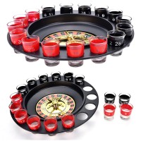 Set Roulette Russa Drinking Con Bicchierini In Vetro 8 Rossi E 8 Neri Mod: MB-34