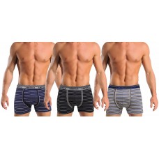 PACK 3 BOXER UOMO ARIS FANTASIA A RIGHE COLORI ASSORTITI IN COTONE MOD. ARU104