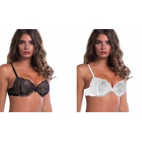 REGGISENO MISS ARIS 1902 IN PIZZO CON FERRETTO PUSH UP E COPPE IMBOTTITE COPPA B