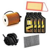 KIT TAGLIANDO PER 1007 1.4 HDI CV 68 (2005-) + 4LT OLIO 5W30