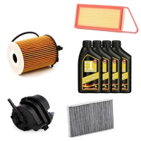 KIT TAGLIANDO PER C2-C3 1.4 HDI CV 70 (2003-) + 4LT OLIO 5W40