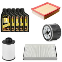 KIT TAGLIANDO PER MULTIPLA 1.9 JTD (186) CV 115/120 (02/2005>) + 4LT OLIO 5W40