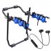 PORTABICI UNIVERSALE POSTERIORE AUTO TRASPORTO 3 BICI CON CUFFIE WIRELESS PORTABICI UNIVERSALE POSTERIORE AUTO TRASPORTO 3 BICI CON CUFFIE WIRELESS