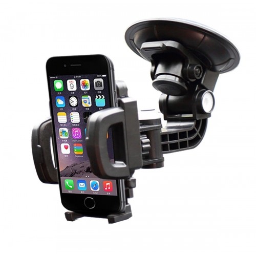 SUPPORTO AUTO UNIVERSALE VENTOSA PER SMARTPHONE PORTA CELLULARE 360°  REGOLABILE