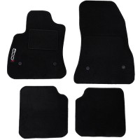 Tappetini auto in moquette con logo compatibili  500L - 4 clip di fissaggio