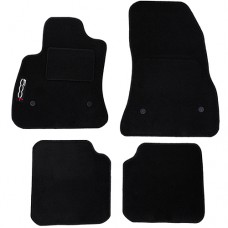 Tappetini auto in moquette con logo compatibili 500L - 4 clip di fissaggio Tappetini auto in moquette con logo compatibili 500L - 4 clip di fissaggio