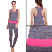 TUTA YOGA TAGLIA UNICA LUNGO FUSCSIA TESSUTO SUPER ELASTICO CONFORTEVOLE	