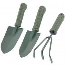 SET 3 PEZZI ATTREZZATURA DA GIARDINO CON MANICI ERGONOMICI IN PLASTICA 59698