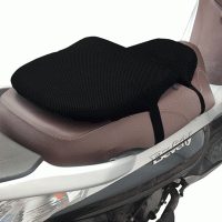 Cuscino gel per scooter traspirante e flessibile antiscivolo in tessuto cod. 23155