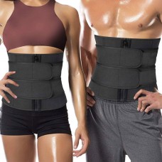 CINTURA ADDOMINALE DI COMPRESSIONE SWEAT EFFETTO SAUNA CON ZIP COD. YN-1410