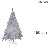 ALBERO DI NATALE COLORAZIONE BIANCO DI 150CM CON 300 PUNTE COD. 7570