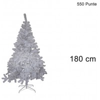 ALBERO DI NATALE COLORAZIONE BIANCO DI 180CM CON 550 PUNTE COD. 7587