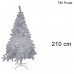 ALBERO DI NATALE COLORAZIONE BIANCO DI 210CM CON 780 PUNTE COD. 7594 ALBERO DI NATALE COLORAZIONE BIANCO DI 210CM CON 780 PUNTE COD. 7594