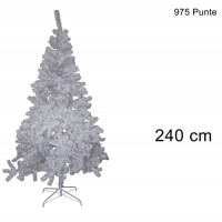 ALBERO DI NATALE COLORAZIONE BIANCO DI 240CM CON 975 PUNTE COD. 7600