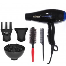 Asciugacapelli professionale 2300w con Diffusore - Modulatore  - Pettine - Spazzola