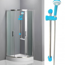 COLONNINA UNIVERSALE ASTA SALISCENDI AZZURRO IN PVC CON DOCCIA MONOGETTO RILUX COLONNINA UNIVERSALE ASTA SALISCENDI AZZURRO IN PVC CON DOCCIA MONOGETTO RILUX