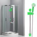 COLONNINA UNIVERSALE ASTA SALISCENDI VERDE IN PVC CON DOCCIA MONOGETTO RILUX COLONNINA UNIVERSALE ASTA SALISCENDI VERDE IN PVC CON DOCCIA MONOGETTO RILUX