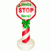 Segnale stradale Santa stop here luminoso 120 cm 0019 Segnale stradale Santa stop here luminoso 120 cm 0019
