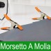 Morsetto A Molla In Metallo Con Punte e Manici In PVC Dimensione 16 cm