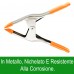 Morsetto A Molla In Metallo Con Punte e Manici In PVC Dimensione 16 cm