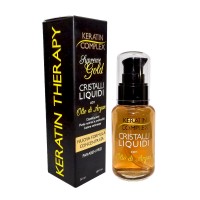 Keratin Complex Supreme Gold Cristalli Liquidi con Olio di Argan - Capelli Lucenti, punte nutrite in profondità e azione anticrespo 50ml / cod. 0640