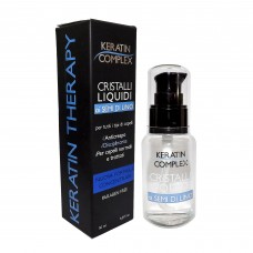Keratin Therapy Cristalli Liquidi ai Semi di Lino per tutti i tipi di capelli - Anticrespo, Disciplinante e per Capelli Normali e trattati 50ml / cod. 0633