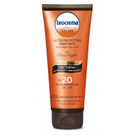 Leocrema solare latte protettivo idratante moisturizing sun lotion olio di argan spf20 media