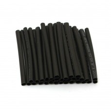 TUBI TERMORESTRINGENTI 4*100 mm 2:1 D: 4 d: 2mm 40 pezzi nero TUBI TERMORESTRINGENTI 4*100 mm 2:1 D: 4 d: 2mm 40 pezzi nero