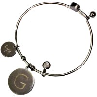 Bracciale da donna rigido con chiusura a cuore life G