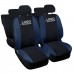 Coprisedili compatibili per Q3 bicolore nero - blu scuro Coprisedili compatibili per Q3 bicolore nero - blu scuro