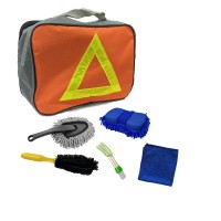  Kit professionale pulizia auto e moto 5 pezzi con borsa porta utensili catarifrangente