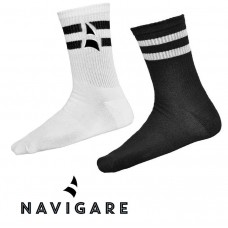 NAVIGARE SPORT SOCKS CALZINI SPUGNA COLLO ALTO 4 PAIA TG NERO O BIANCO 