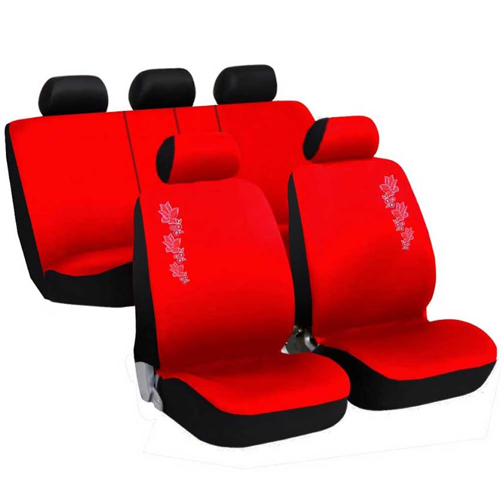 Coprisedile Auto Donna - Design Floreale, Compatibile Con Airbag, Tessuto Traspirante - 4